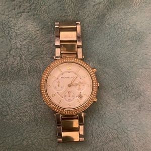Michael Kors Oversized two tone watch